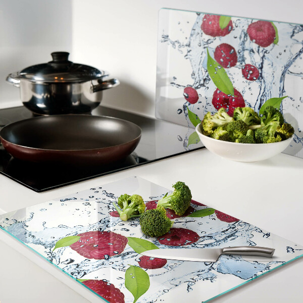 Snijplanken glas Fruit in water