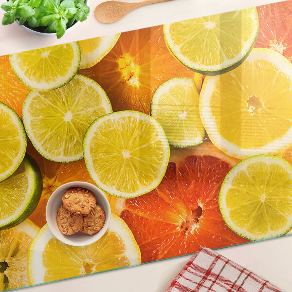 Glazen snijplanken Citrus en citrusvruchten