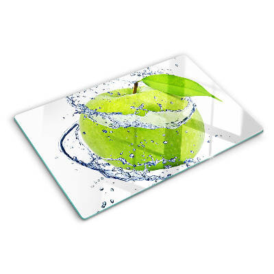 Glazen snijplanken Appel in water