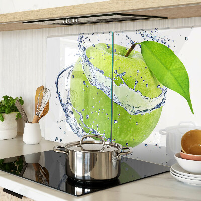 Glazen snijplanken Appel in water