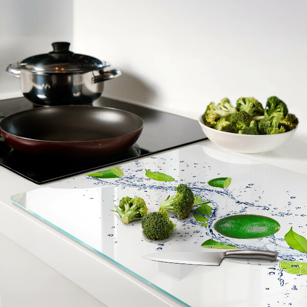 Glazen snijplanken Citroenen en bladwater