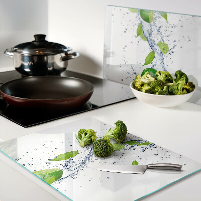 Glazen snijplanken Citroenen en bladwater