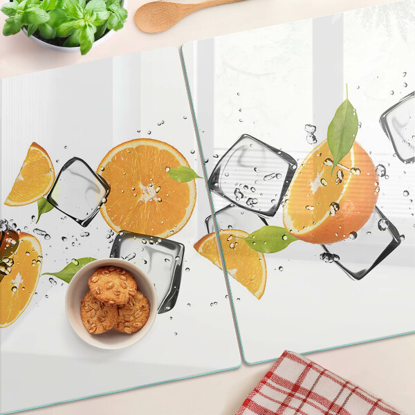Szklana deska do krojenia Cytrusy z lodem