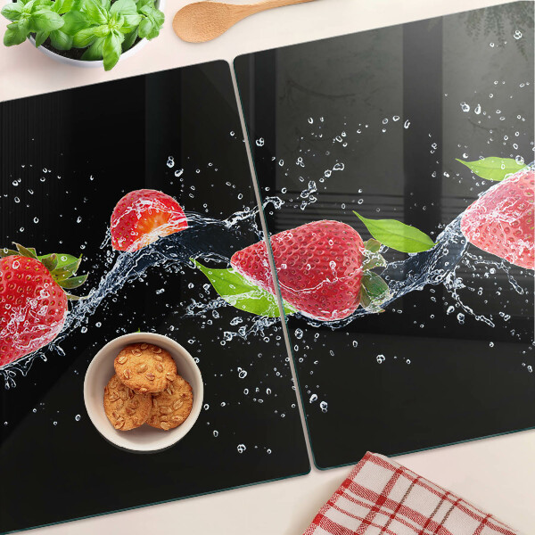 Deska kuchenna szklana Truskawki w wodzie