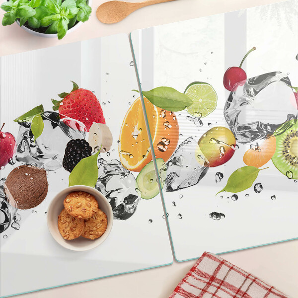 Glazen snijplanken Fruit met ijs