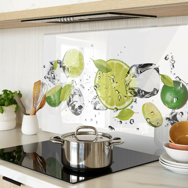 Deska kuchenna szklana Cytryny i lód w wodzie