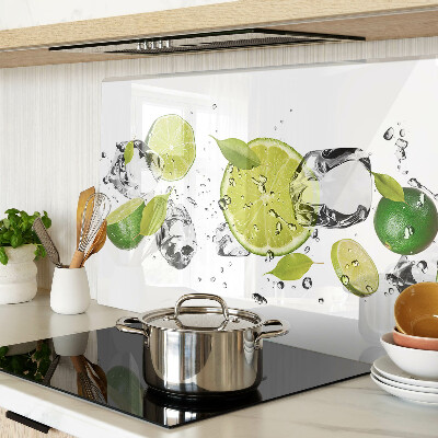 Deska kuchenna szklana Cytryny i lód w wodzie