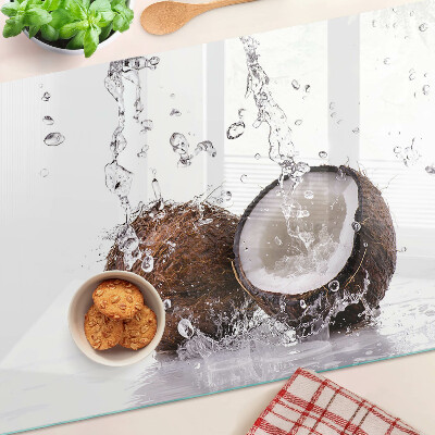 Glazen snijplanken Kokosnoot in water
