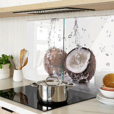 Glazen snijplanken Kokosnoot in water