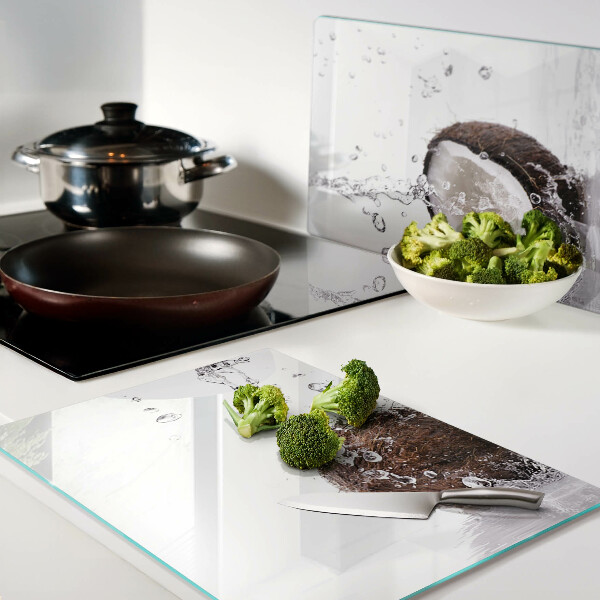 Szklana deska do krojenia Kokos w wodzie