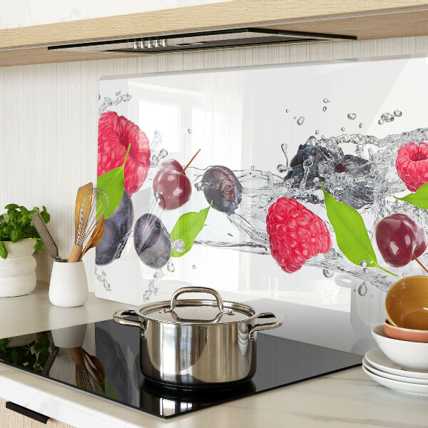 Glazen snijplanken Fruit in water