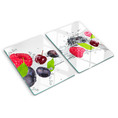 Glazen snijplanken Fruit in water