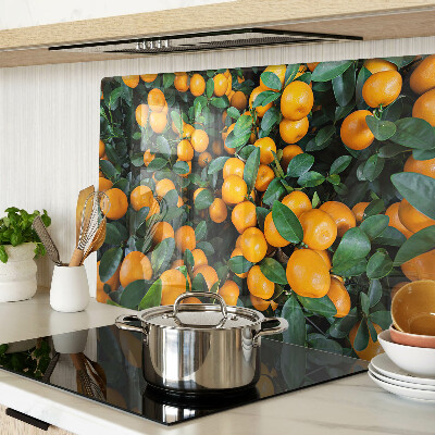 Szklana deska do krojenia Mandarynki na gałęziach