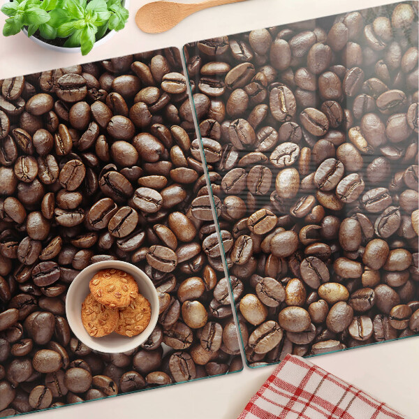 Szklana deska do krojenia Ziarna kawy