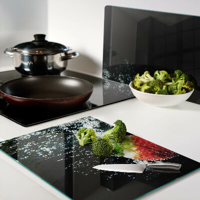 Szklana deska do krojenia Truskawka w wodzie