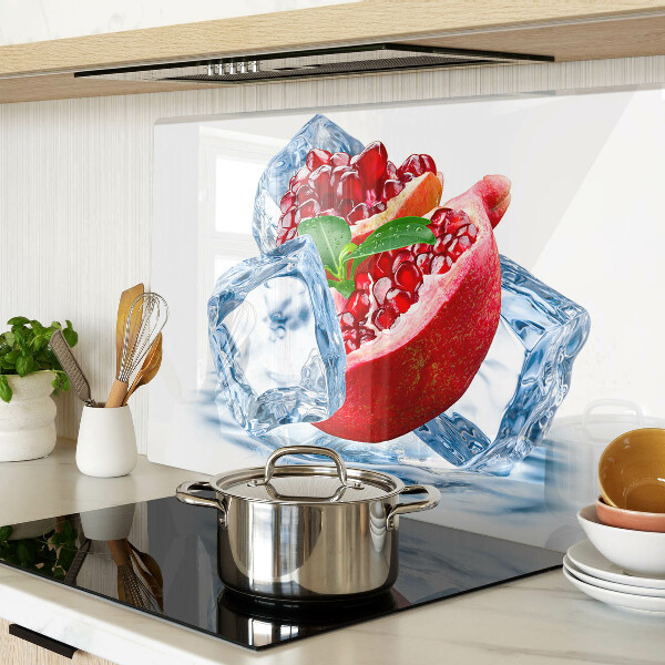 Szklana deska kuchenna Granat w lodzie