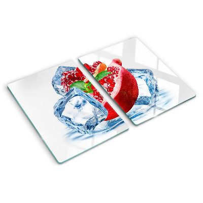 Szklana deska kuchenna Granat w lodzie