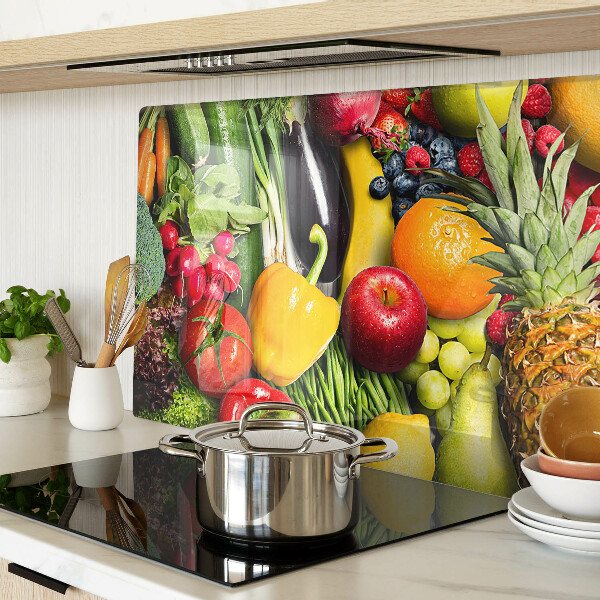 Deska kuchenna szklana Owoce i warzywa