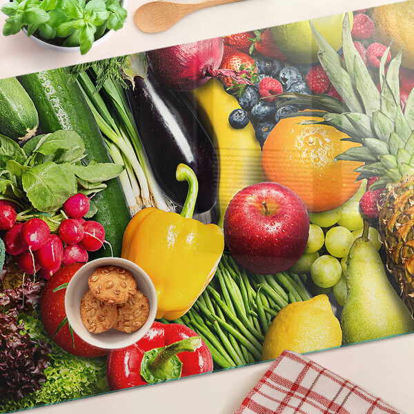 Snijplanken glas Fruit en groenten