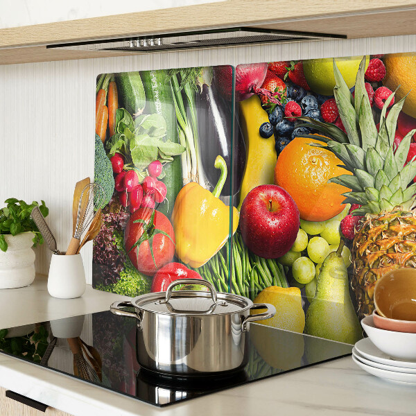 Deska kuchenna szklana Owoce i warzywa