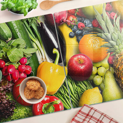 Snijplanken glas Fruit en groenten