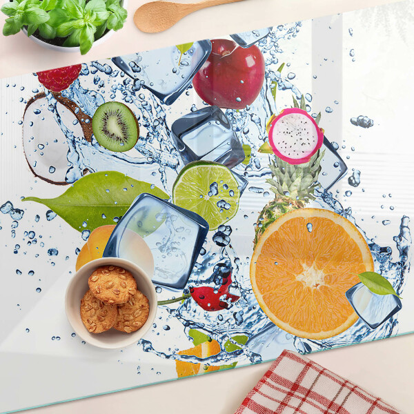 Snijplanken glas Fruit en ijs