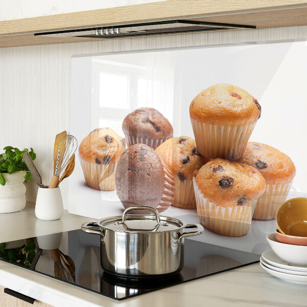 Szklana deska kuchenna Muffinki czekoladowe i waniliowe
