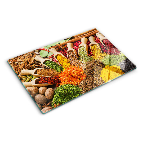 Szklana deska do krojenia Przyprawy i zioła