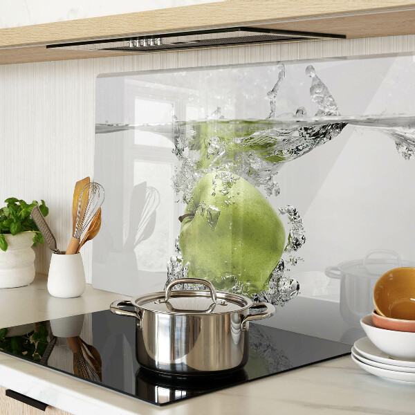 Deska kuchenna szklana Zielone jabłko w wodzie