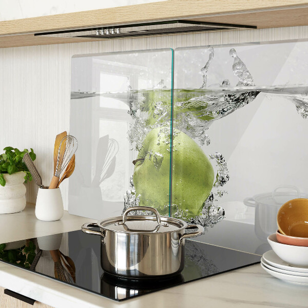 Deska kuchenna szklana Zielone jabłko w wodzie