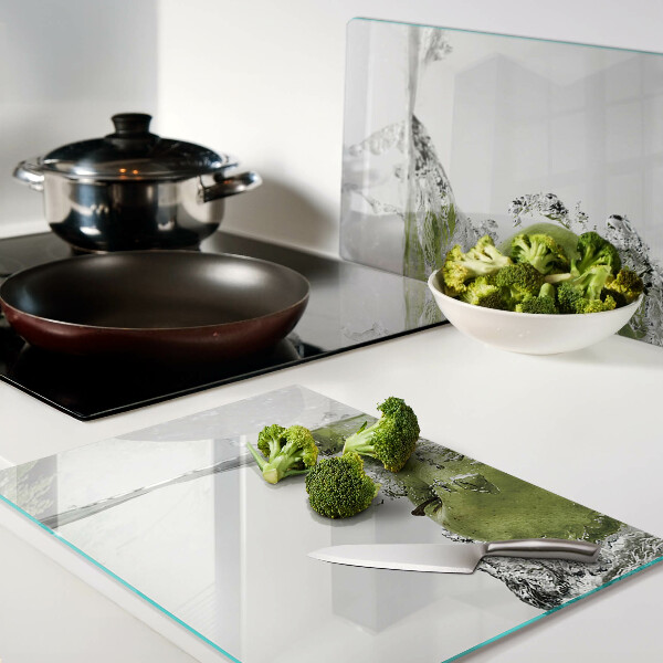 Deska kuchenna szklana Zielone jabłko w wodzie