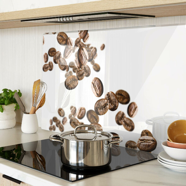 Glazen snijplanken Koffiebonen in beweging