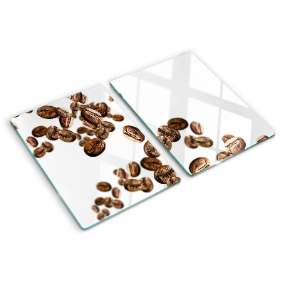 Glazen snijplanken Koffiebonen in beweging