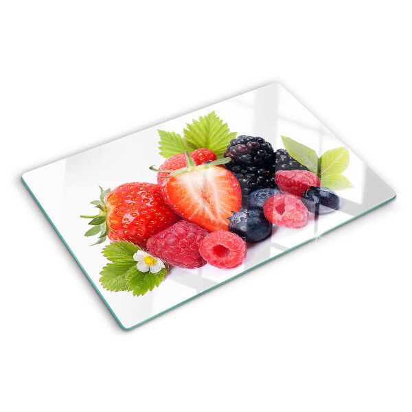 Snijplanken glas Bosvruchten