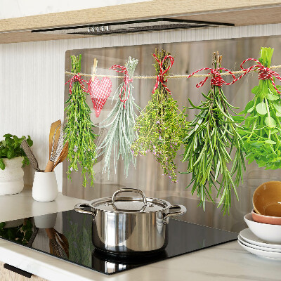 Szklana deska do krojenia Zioła na sznurku