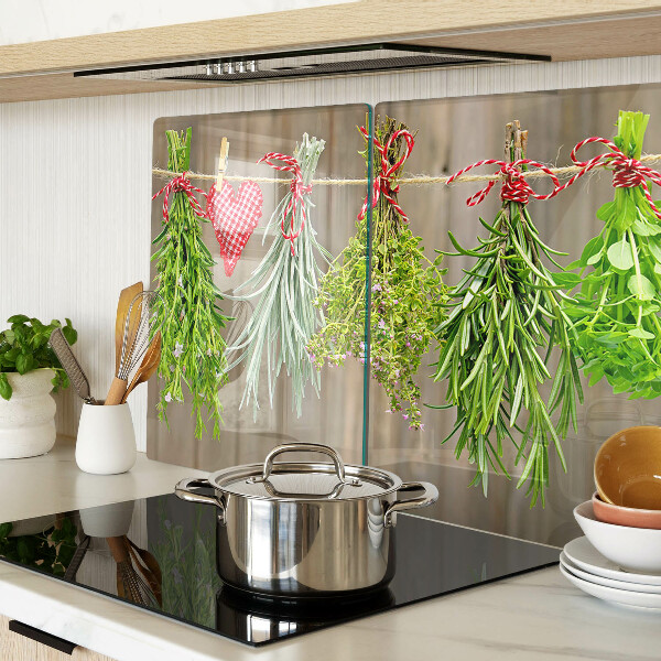 Szklana deska do krojenia Zioła na sznurku