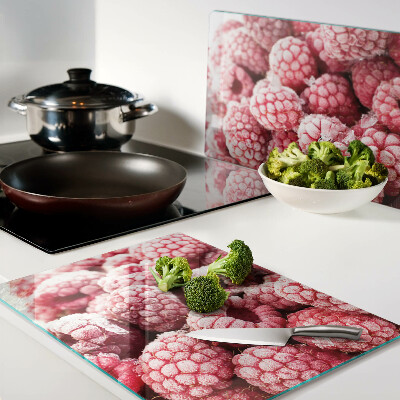 Glazen snijplanken Verse frambozen