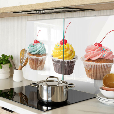 Deska kuchenna szklana Cupcake z bitą śmietaną i wiśnią