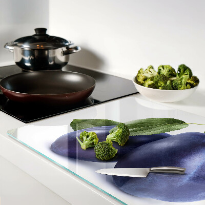 Deska kuchenna szklana Śliwki z liśćmi