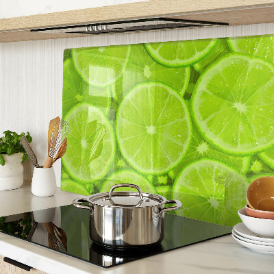 Deska kuchenna szklana Plastry limonki