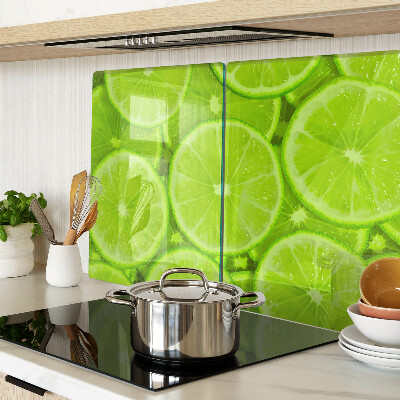 Deska kuchenna szklana Plastry limonki