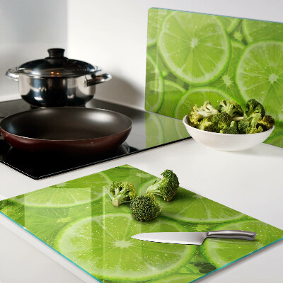 Deska kuchenna szklana Plastry limonki