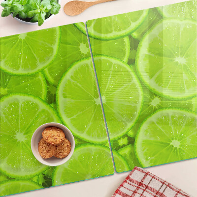 Deska kuchenna szklana Plastry limonki