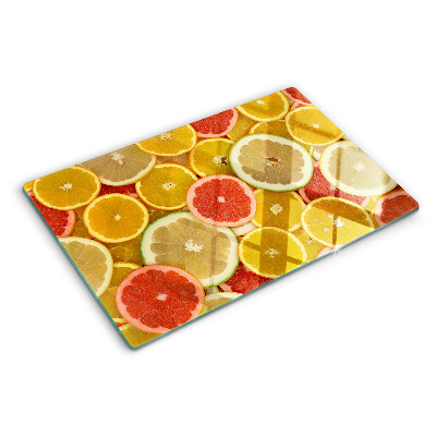 Deska kuchenna szklana Cytrusy w kolorach tęczy