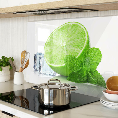 Deska kuchenna szklana Limonka z miętą i lodem