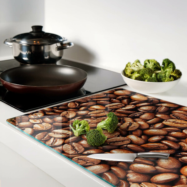 Szklana deska do krojenia Ziarna kawy