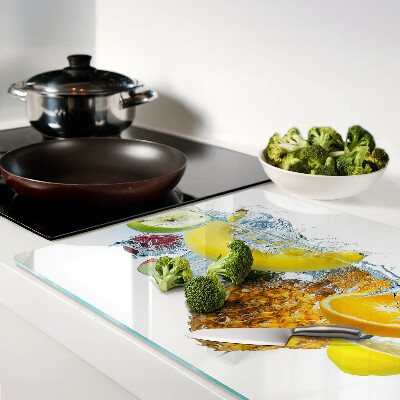 Szklana deska do krojenia Owoce w wodzie