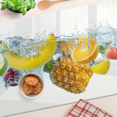 Snijplanken glas Fruit in water