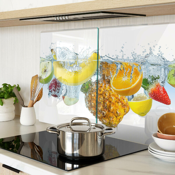 Snijplanken glas Fruit in water