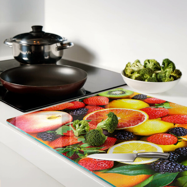 Snijplanken glas Tropische vruchten en bessen